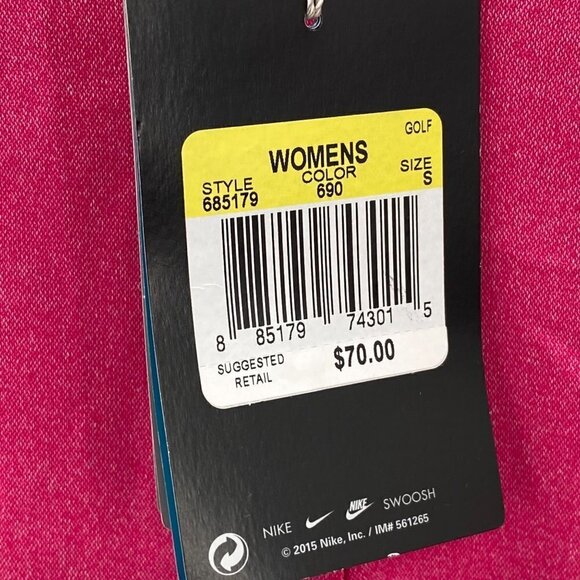 Nike Golf Pink Dri-Fit Sleeveless Shirt Women's Size S - Picture 2 of 7